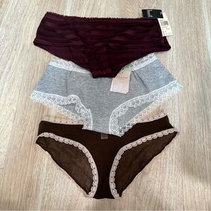 Set of 3 Boyshorts Cosabella Huit S and M Nwt